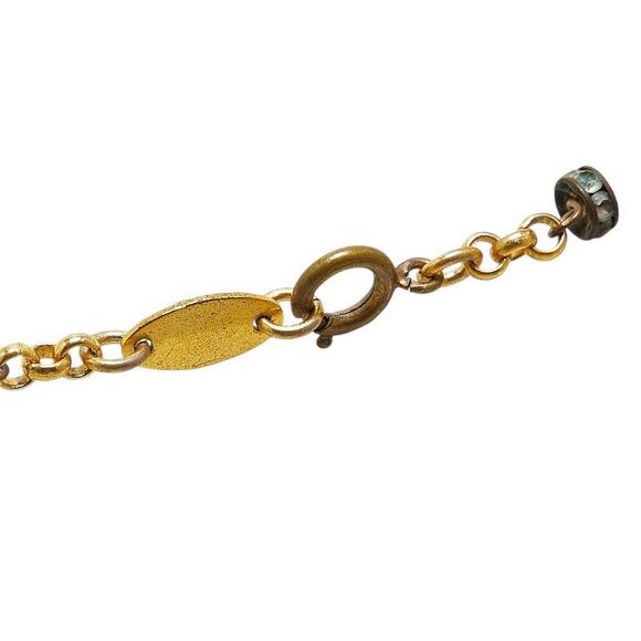 Chanel Pearl Rhinestone Chain Necklace Gold - Picture 5 of 6